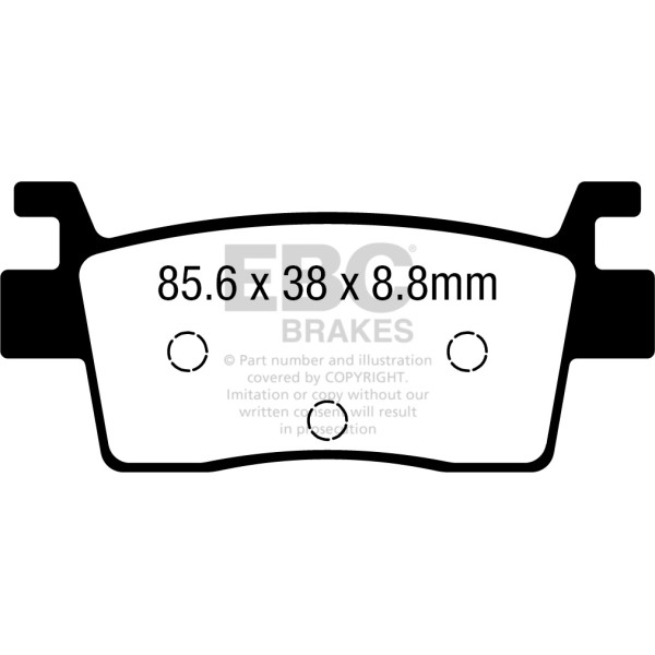 Klocki hamulcowe EBC SXR739HH Side By Side Race Formula (kpl. na 1 tarcze)