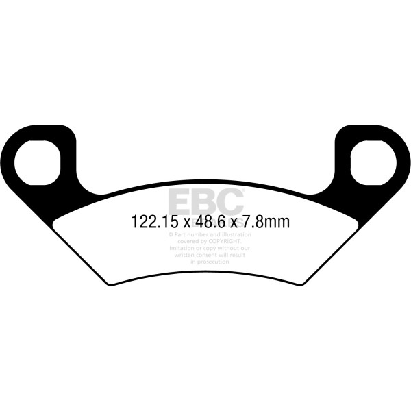 Klocki hamulcowe EBC SXR742HH Side By Side Race Formula (kpl. na 1 tarcze)