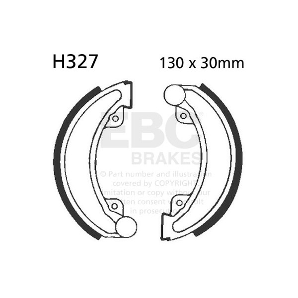 Szczęki hamulcowe EBC H327 (1 kpl.)