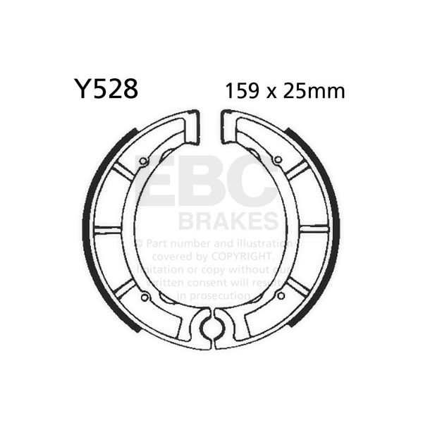 Szczęki hamulcowe EBC Y528 (1 kpl.)