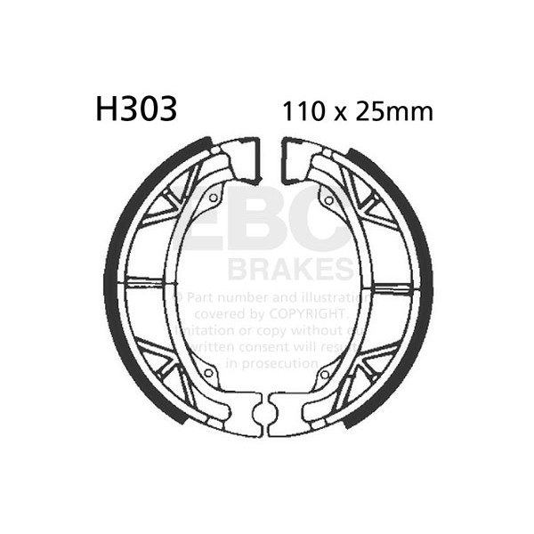 Szczęki hamulcowe EBC H303 (1 kpl.)