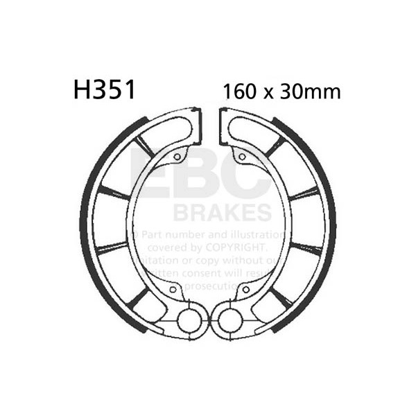 Szczęki hamulcowe EBC H351 (1 kpl.)