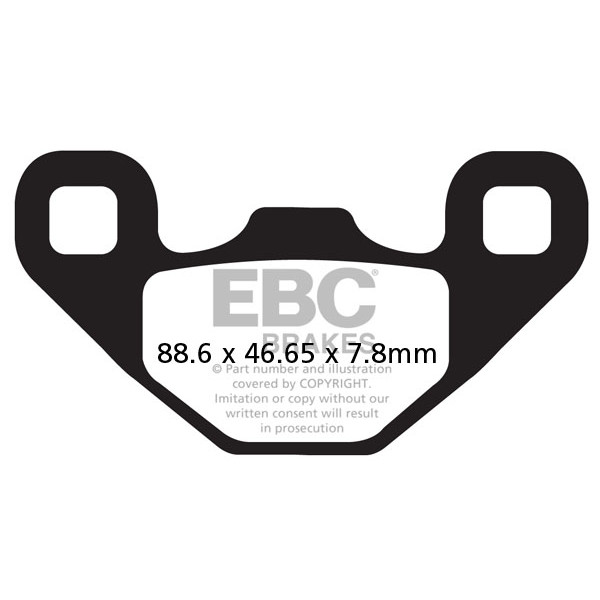 Klocki hamulcowe EBC FA489R (kpl. na 1 tarcze)