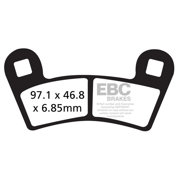 Klocki hamulcowe EBC FA456R (kpl. na 1 tarcze) (odpowiednik PROX 37.167102)