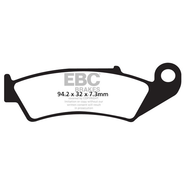Klocki hamulcowe EBC FA125R (kpl. na 1 tarcze) (odpowiednik PROX 37.105302)