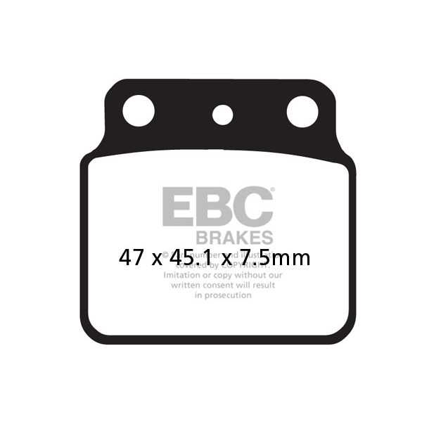 Klocki hamulcowe EBC FA137R (kpl. na 1 tarcze) (odpowiednik PROX 37.207402)