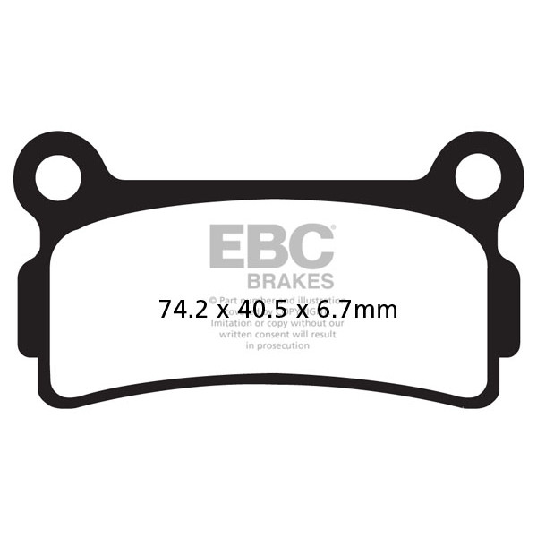 Klocki hamulcowe EBC FA164R (kpl. na 1 tarcze)