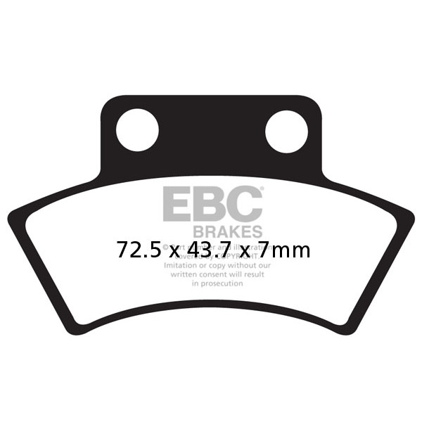 Klocki hamulcowe EBC FA232R (kpl. na 1 tarcze) (odpowiednik PROX 37.204402)