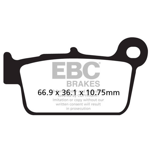 Klocki hamulcowe EBC FA367R (kpl. na 1 tarcze) (odpowiednik PROX 37.201302)