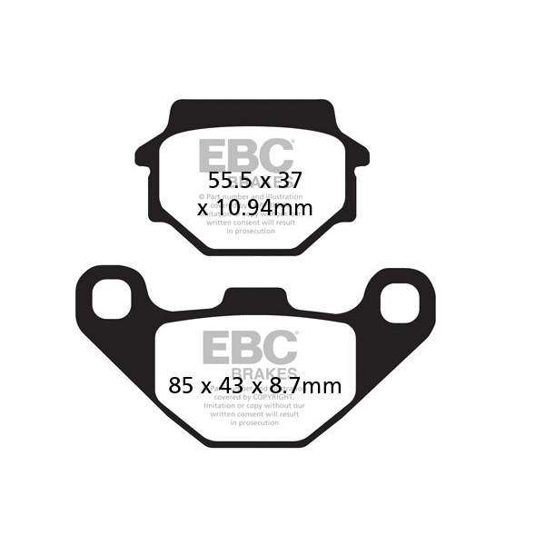 Klocki hamulcowe EBC FA372R (kpl. na 1 tarcze)