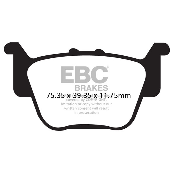 Klocki hamulcowe EBC FA373R (kpl. na 1 tarcze) (odpowiednik PROX 37.208502)