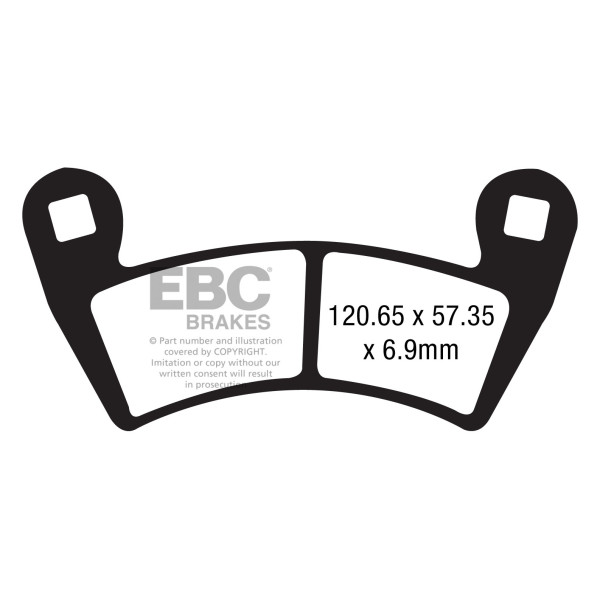 Klocki hamulcowe EBC FA452R (kpl. na 1 tarcze)