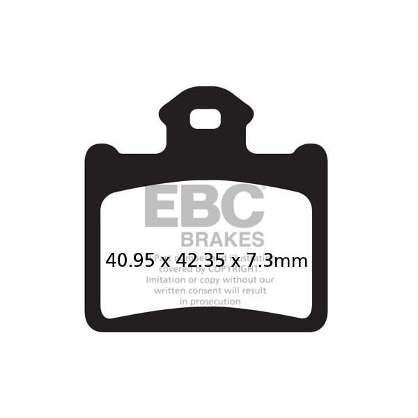 Klocki hamulcowe EBC FA602R (kpl. na 1 tarcze) (odpowiednik PROX 37.289102)