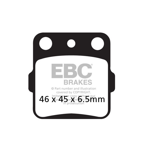 Klocki hamulcowe EBC FA084/3TT (kpl. na 1 tarcze)