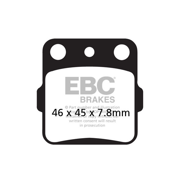 Klocki hamulcowe EBC FA084TT (kpl. na 1 tarcze)