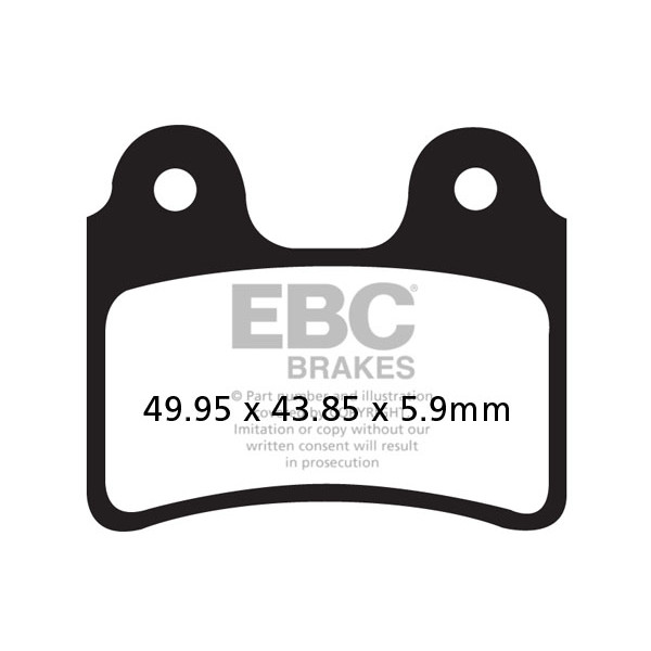 Klocki hamulcowe EBC FA303TT (kpl. na 1 tarcze)