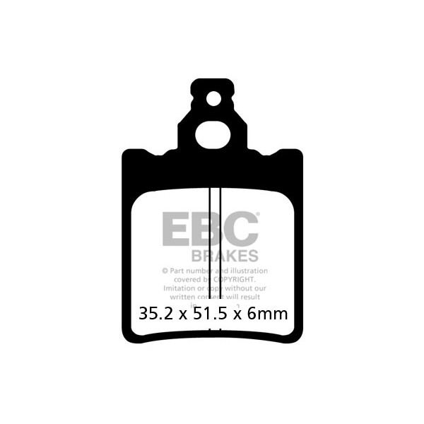 Klocki hamulcowe EBC FA337TT (kpl. na 1 tarcze)