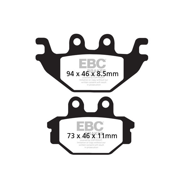 Klocki hamulcowe EBC FA377TT (kpl. na 1 tarcze)