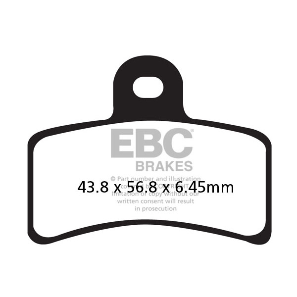 Klocki hamulcowe EBC FA291 (kpl. na 1 tarcze)