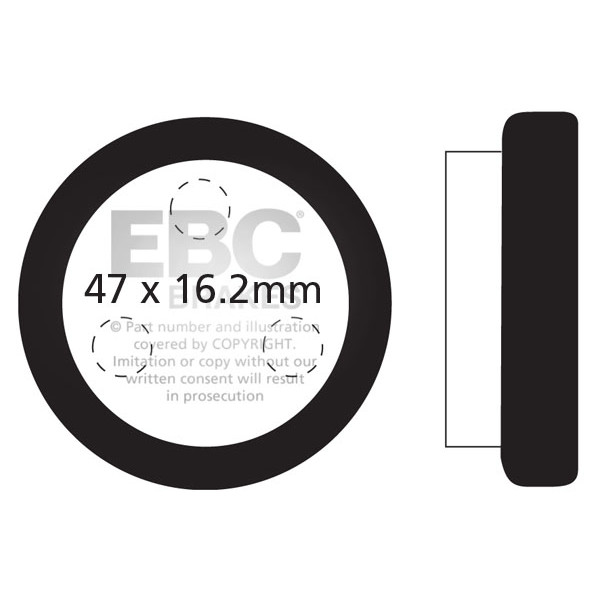 Klocki hamulcowe EBC FA021 (kpl. na 1 tarcze)