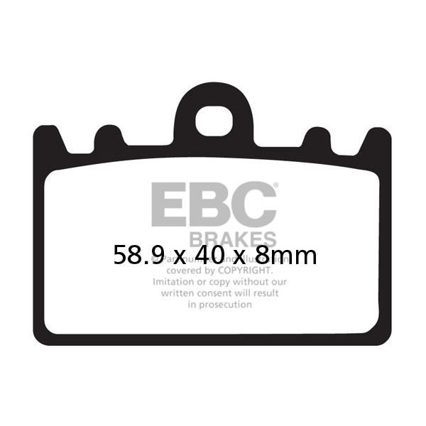 Klocki hamulcowe EBC FA180 (kpl. na 1 tarcze)