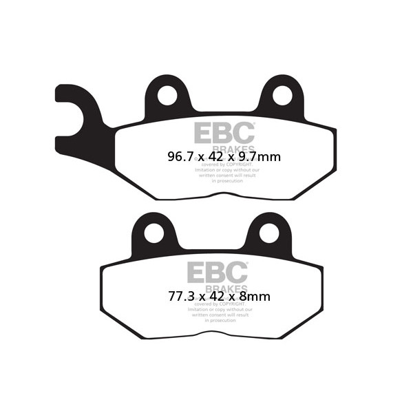 Klocki hamulcowe EBC FA214/2 (kpl. na 1 tarcze)