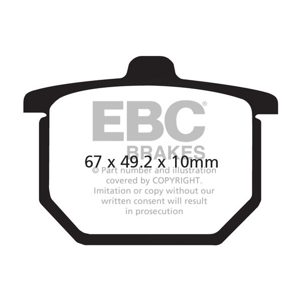 Klocki hamulcowe EBC FA030 (kpl. na 1 tarcze)
