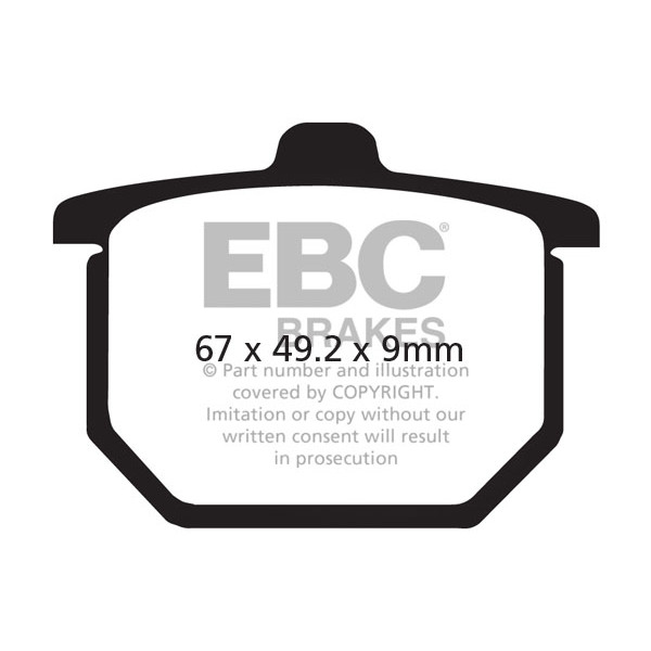 Klocki hamulcowe EBC FA031 (kpl. na 1 tarcze)