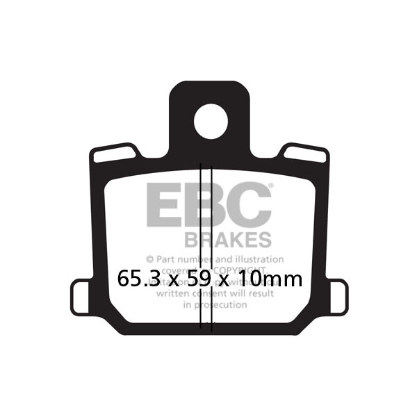 Klocki hamulcowe EBC FA064 (kpl. na 1 tarcze)