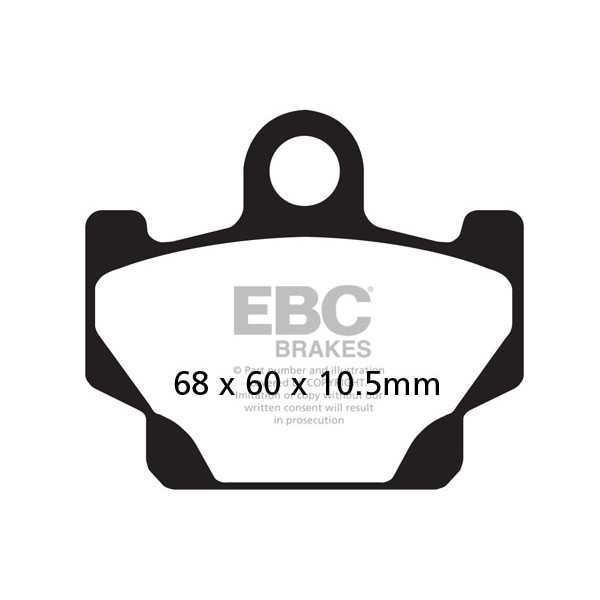 Klocki hamulcowe EBC FA081 (kpl. na 1 tarcze)