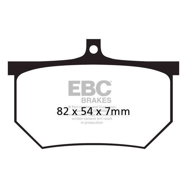 Klocki hamulcowe EBC FA107/2A (kpl. na 1 tarcze)