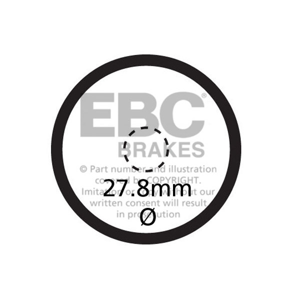 Klocki hamulcowe EBC SFA621V skuterowe (kpl. na 1 tarcze)