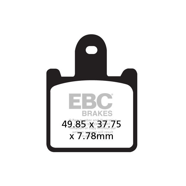 Klocki hamulcowe EBC GPFAX417/4HH torowe/profesjonalne (kpl. na 1 tarcze)