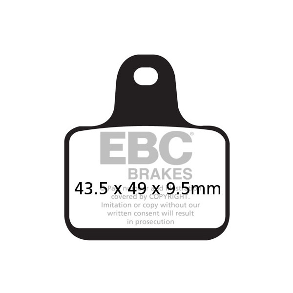 Klocki hamulcowe EBC GPFAX435/4HH torowe/profesjonalne (kpl. na 1 tarcze)
