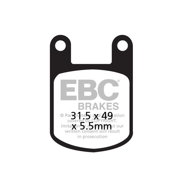 Klocki hamulcowe EBC FA050 (kpl. na 1 tarcze)