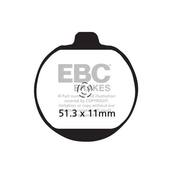 Klocki hamulcowe EBC FA062 (kpl. na 1 tarcze)