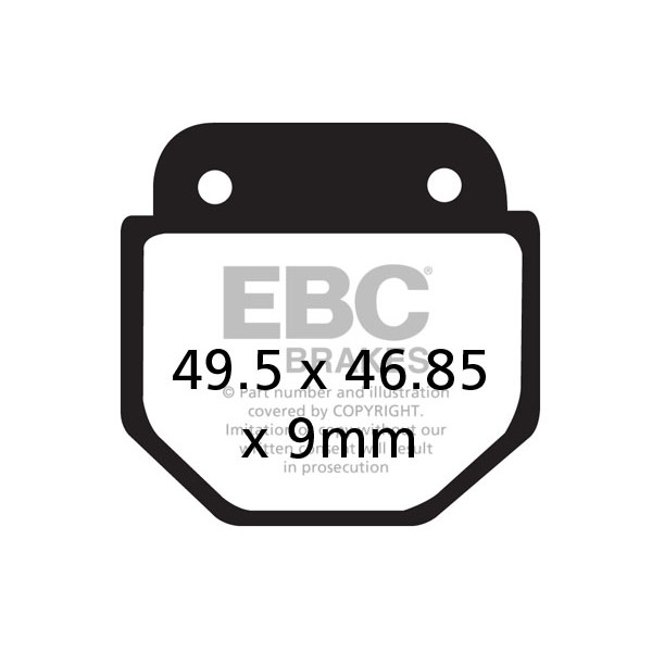 Klocki hamulcowe EBC FA486 (kpl. na 1 tarcze)