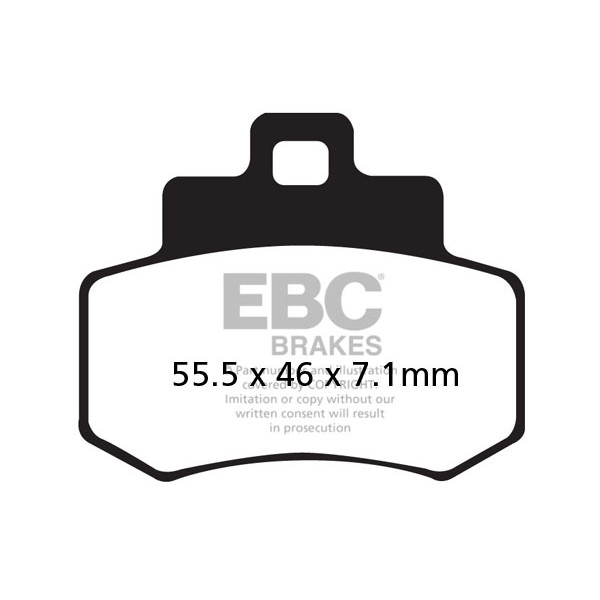 Klocki hamulcowe EBC SFA356HH skuterowe (kpl. na 1 tarcze)