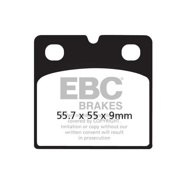 Klocki hamulcowe EBC FA018V V-PAD (kpl. na 1 tarcze)