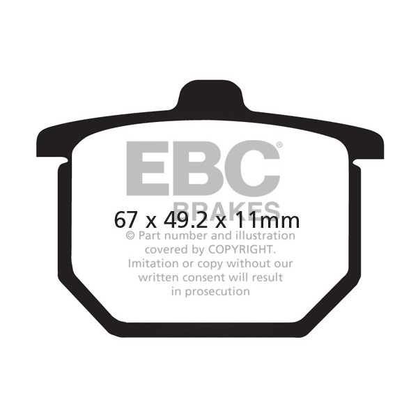 Klocki hamulcowe EBC FA029V V-PAD (kpl. na 1 tarcze)