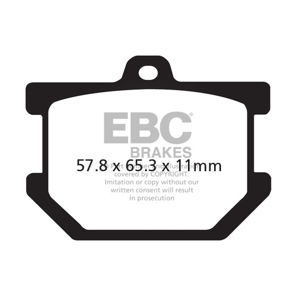 Klocki hamulcowe EBC FA034V V-PAD (kpl. na 1 tarcze)