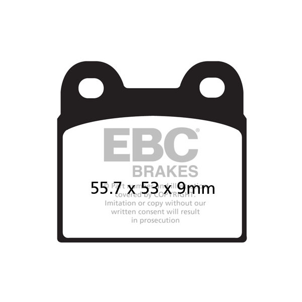 Klocki hamulcowe EBC FA057V V-PAD (kpl. na 1 tarcze)