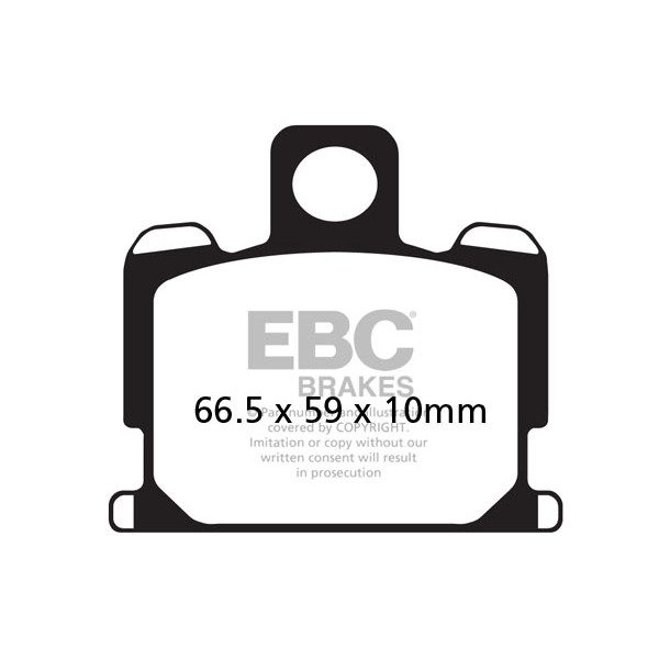 Klocki hamulcowe EBC FA070V V-PAD (kpl. na 1 tarcze)