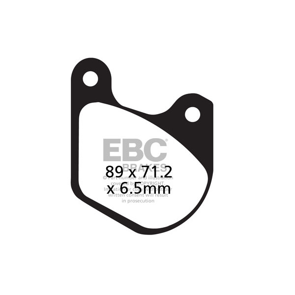 Klocki hamulcowe EBC FA072V V-PAD (kpl. na 1 tarcze)