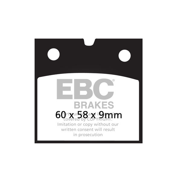 Klocki hamulcowe EBC FA077V V-PAD (kpl. na 1 tarcze)