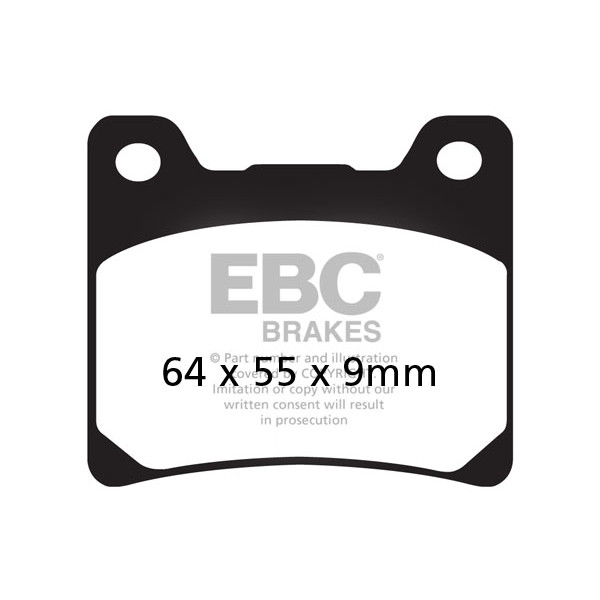 Klocki hamulcowe EBC FA088V V-PAD (kpl. na 1 tarcze)