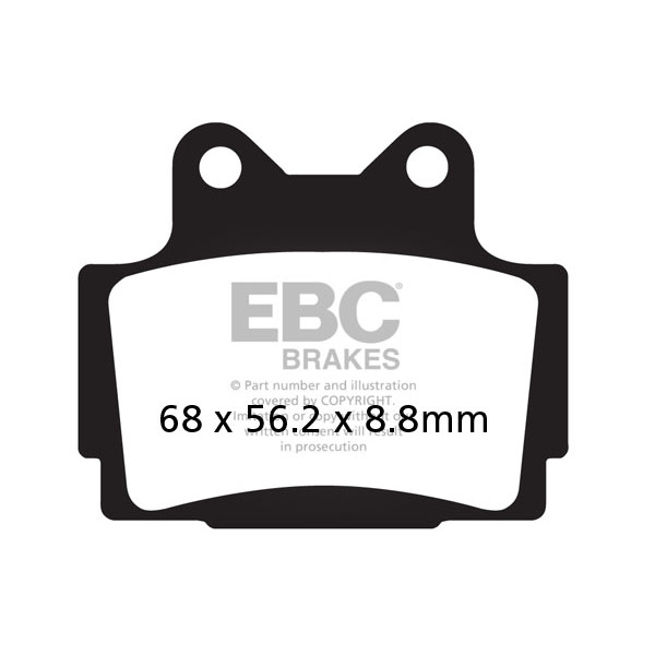 Klocki hamulcowe EBC FA104V V-PAD (kpl. na 1 tarcze)
