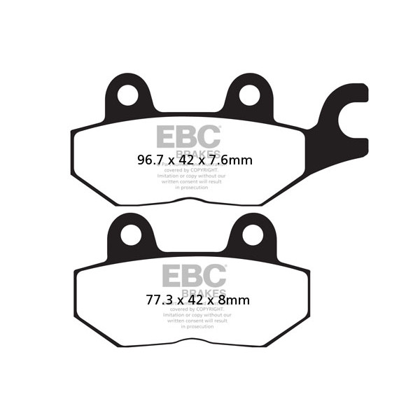 Klocki hamulcowe EBC FA215V V-PAD (kpl. na 1 tarcze)