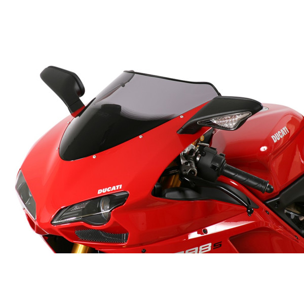 Szyba motocyklowa MRA DUCATI 1098 / R / S, H6/H7, -, forma O, przyciemniana