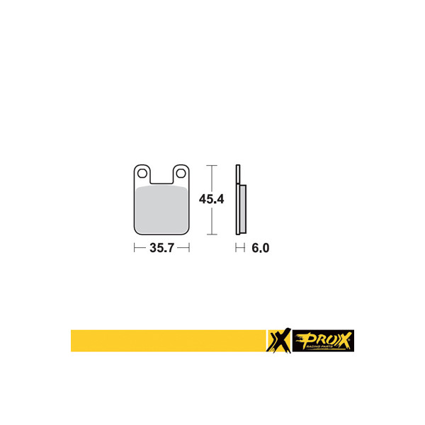 ProX Klocki Hamulcowe Przednie KTM60/65SX '98-01 (odpowiednik EBC FA115R)